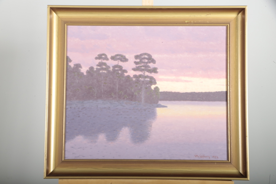 Otto Lindberg, Olja på duk, Signerad 1953