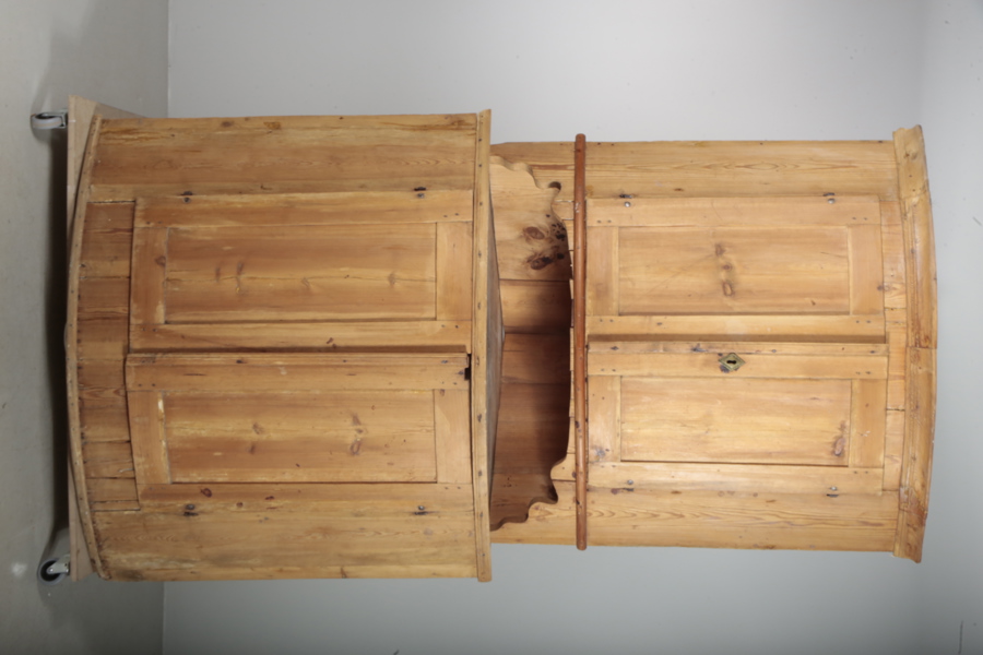 Hörnskåp, 1800-tal, Allmoge 