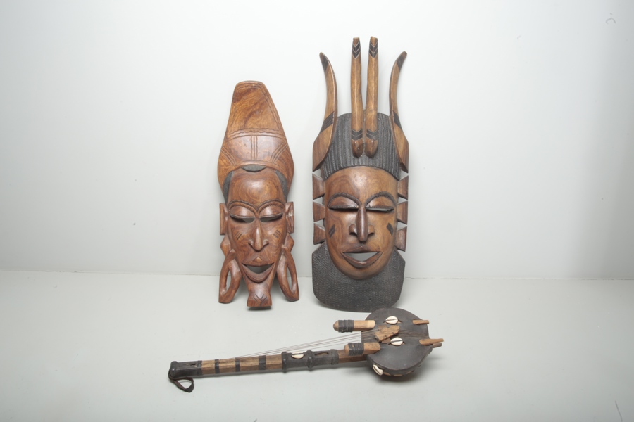 Afrikanska masker & trumma, Gambia