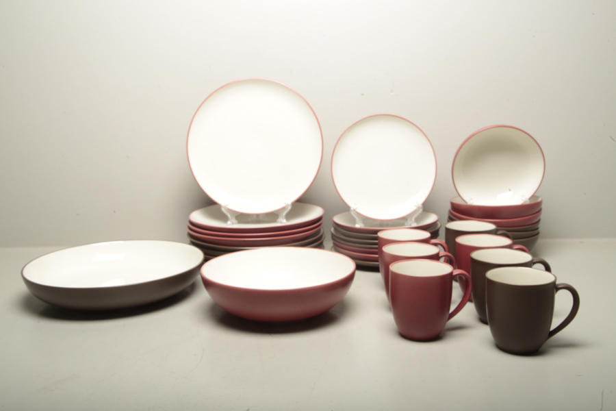 Servisdelar, "Notitake Colorwave- Raspberry & Chocolate"