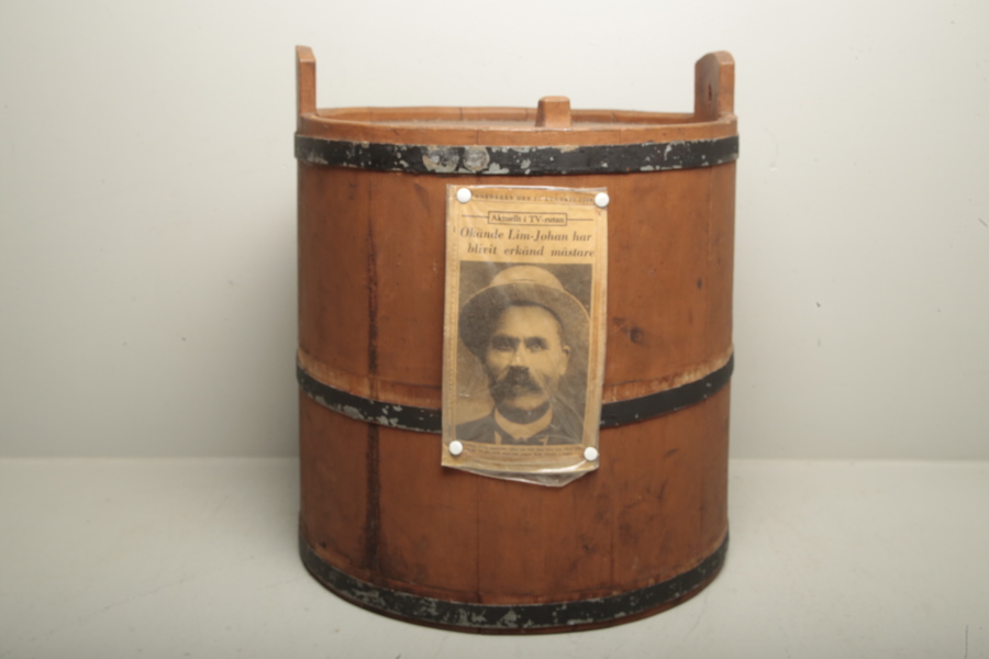 Trätunna, 1900-tal, Tillskriven: Lim-Johan 