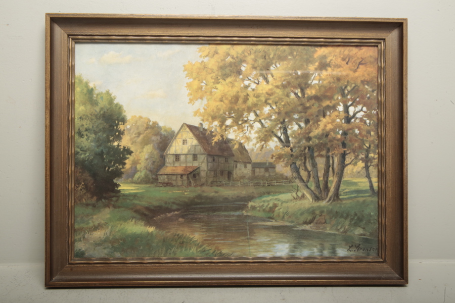 L. Sörensen, Signerad, tryck 