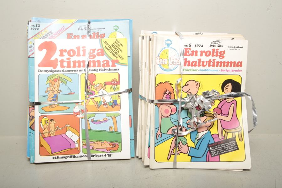 Tidsskrifter "Rolig halvtimme", parti osorterat