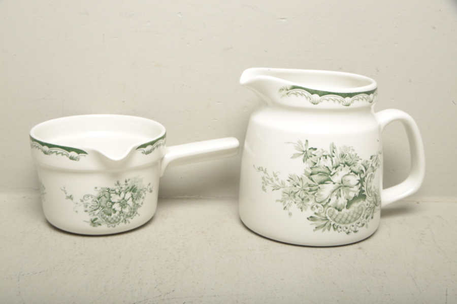 Rörstrand "Grön Anna", 2-delar 