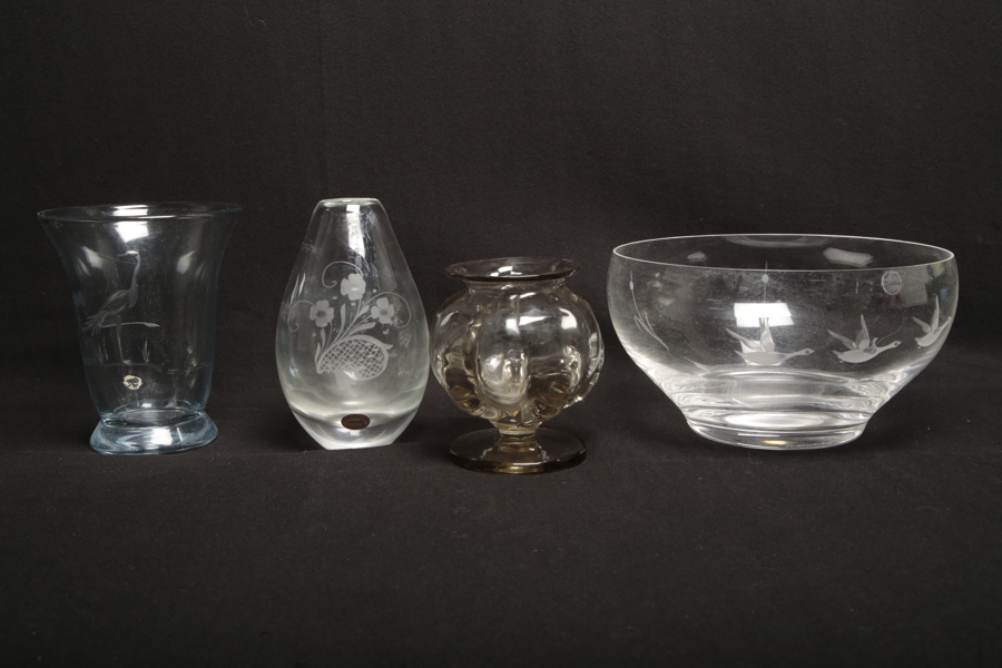 Diverse glas, 4-delar