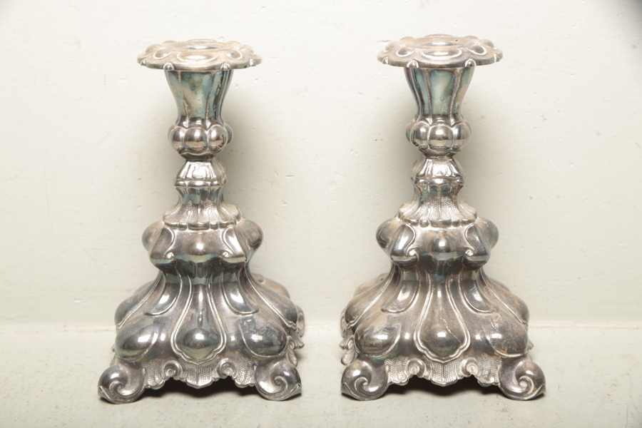 Ljusstakar, 1-par, 1900-tal, Rokoko-stil