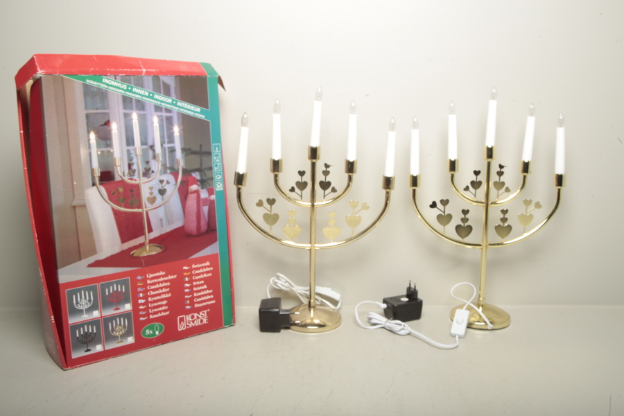 Gnosjö Konstsmide, 1-par ljusstakar 