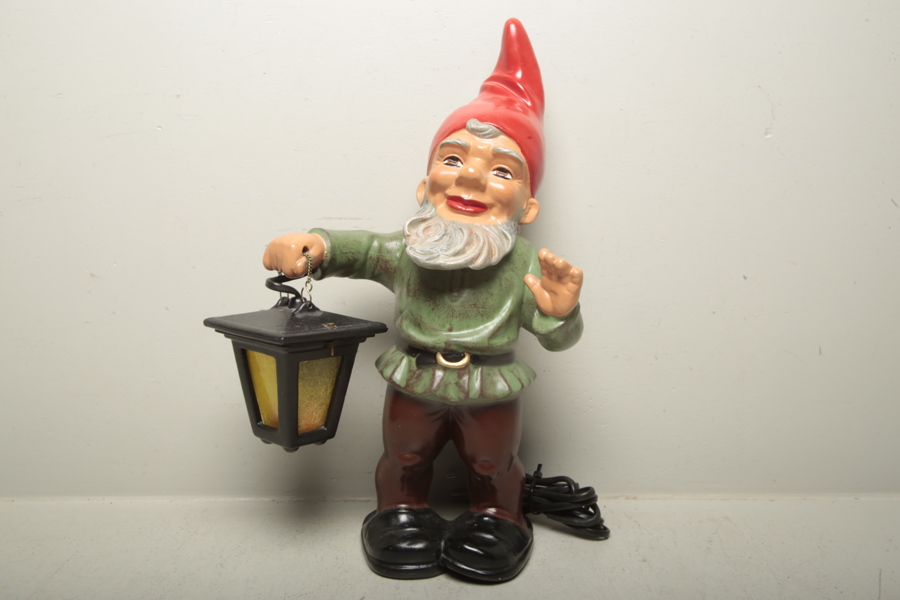 Figurin "Heissner"- Tomte med lykta 