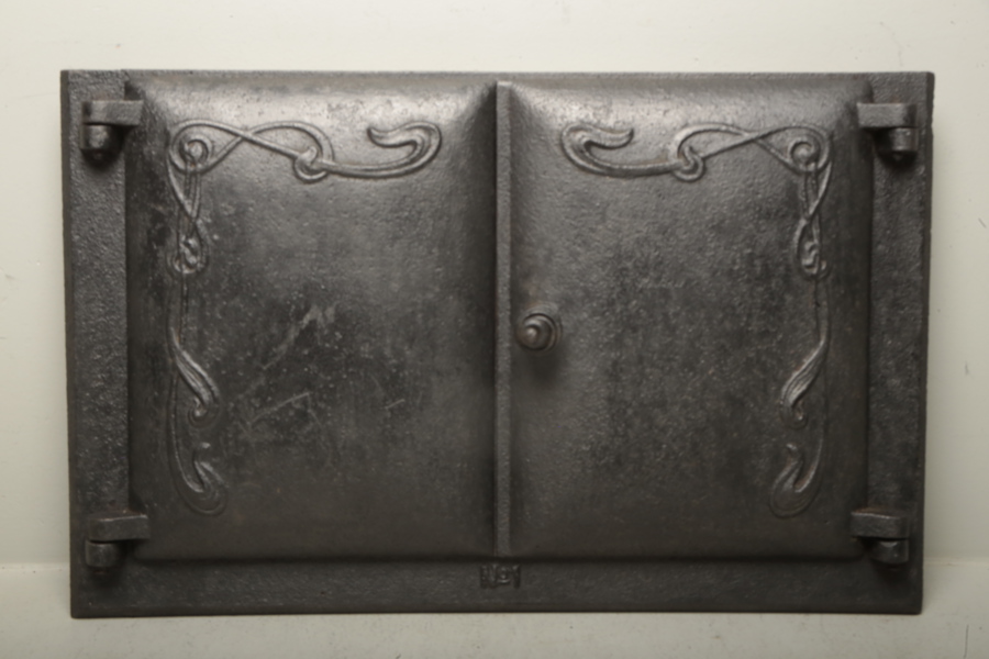 Ugnslucka i gjutjärn, Märkt: N:o 1