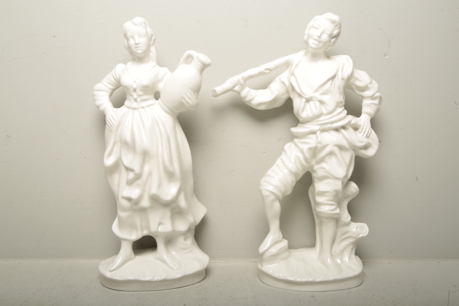 Figuriner i porslin, 1-par, 1900-tal