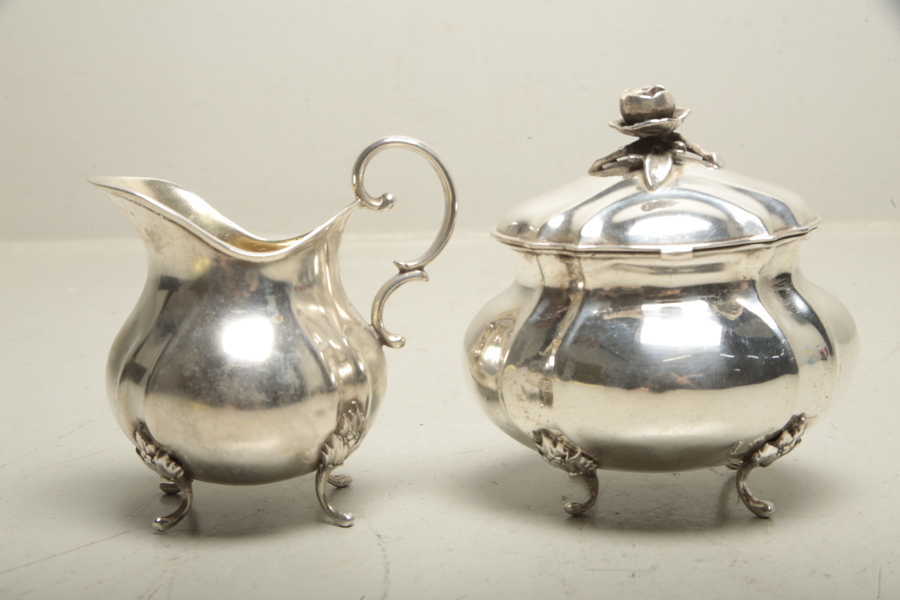 Silver, 2-delar, Signerad: J.L.H