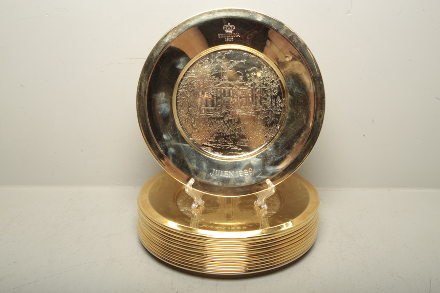 Skultuna- Jultallrikar, 12st , 1978/1989-tal