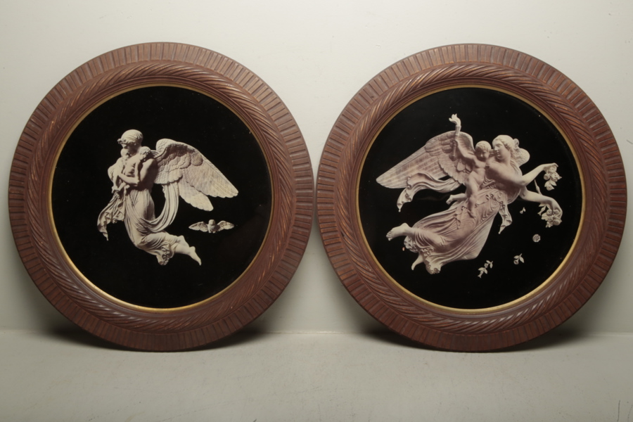 Glastavlor, 1-par, Motiv: Dagen & Natten 