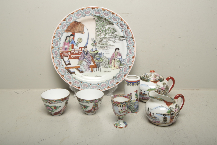 Kina-porslin, diverse, 6-delar