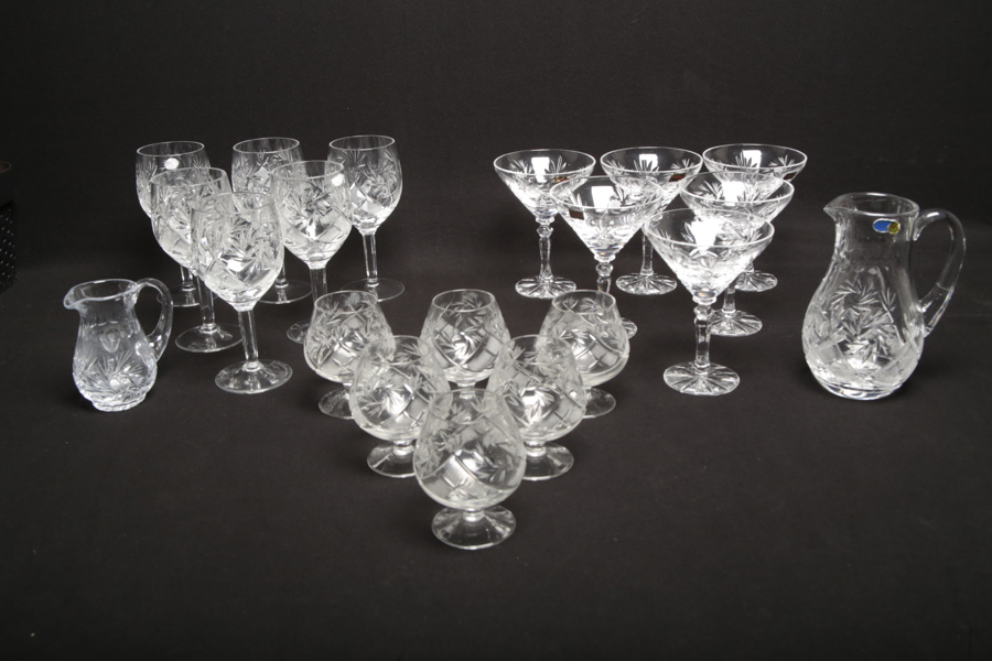 Kristallservis "Hemah", 1900-tal, 20-delar