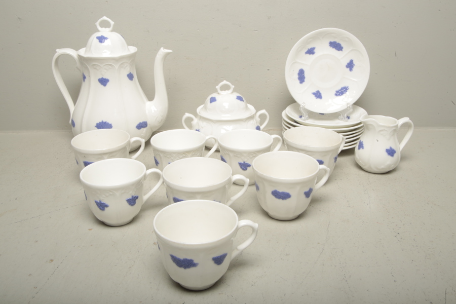 Gustavsberg-"Blå blom" 19-delar