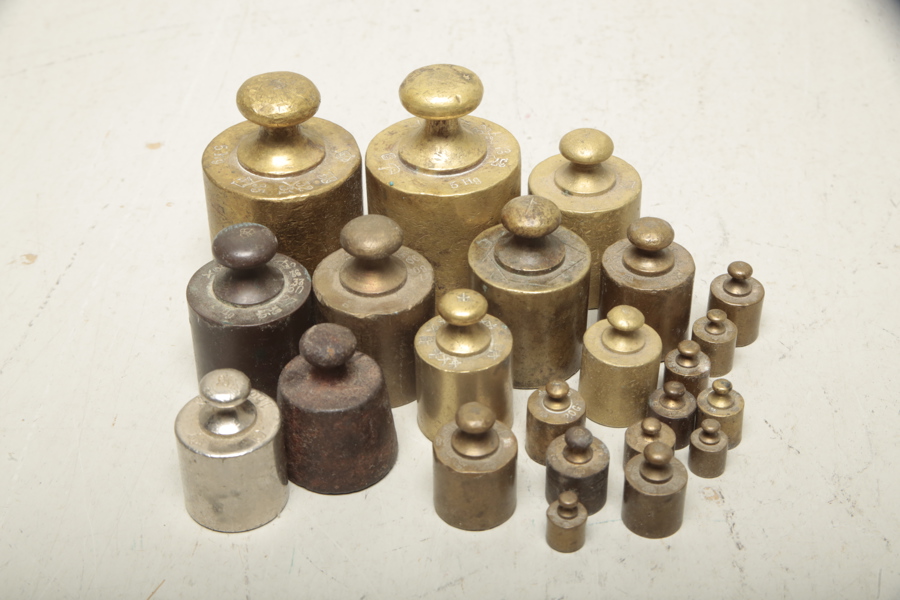 Vikter, diverse osorterat, 1800/1900-tal