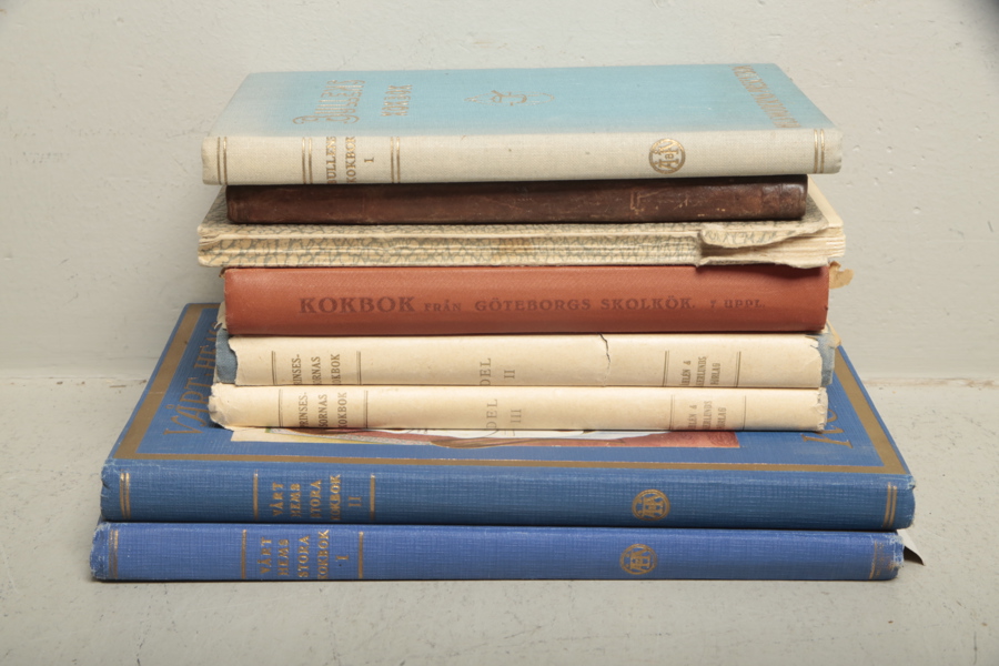Kokböcker, 8st diverse