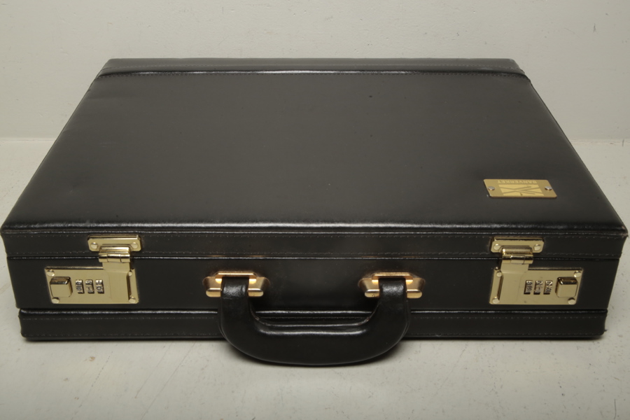 Dokumentportfölj i skinn