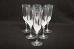 Champagneglas, 6st i kristall