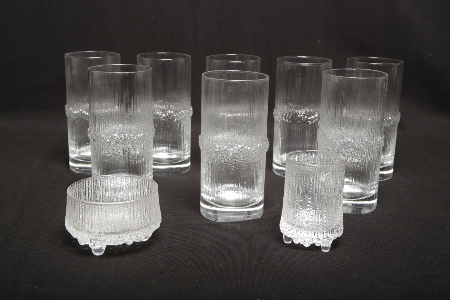 Ittala glas "Niva", 8st, Deisgn: Tapio Wirkkala