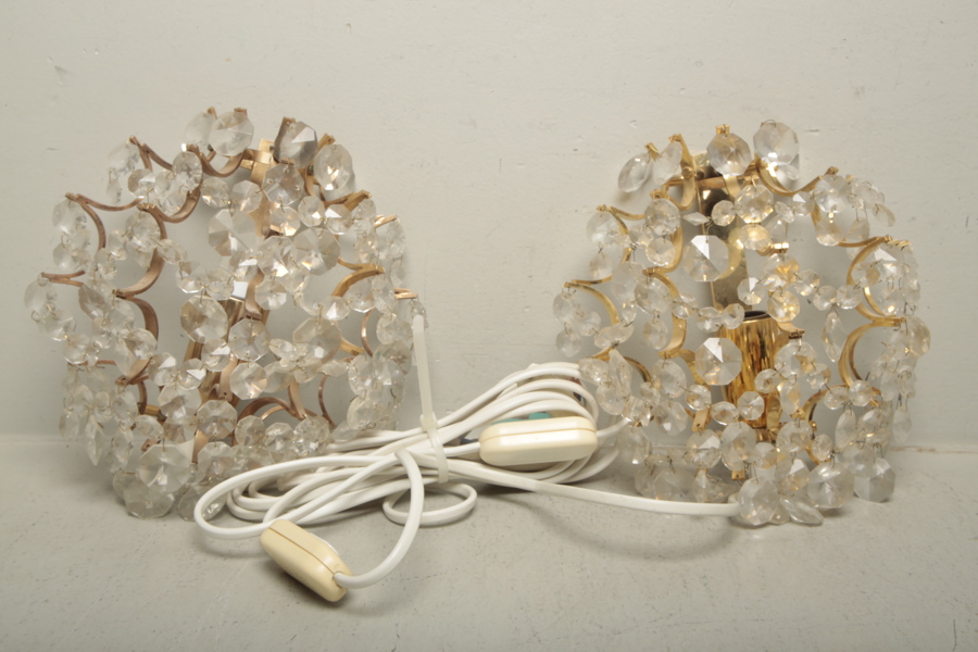 Vägglampor, 1-par, 1960/1970-tal 