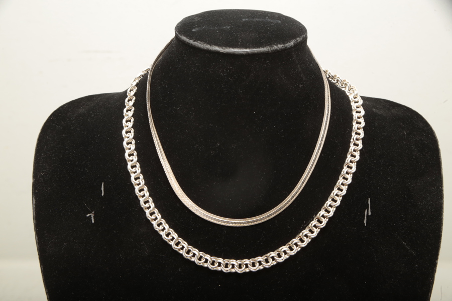 Halsband, 2st, Sterlingsilver 