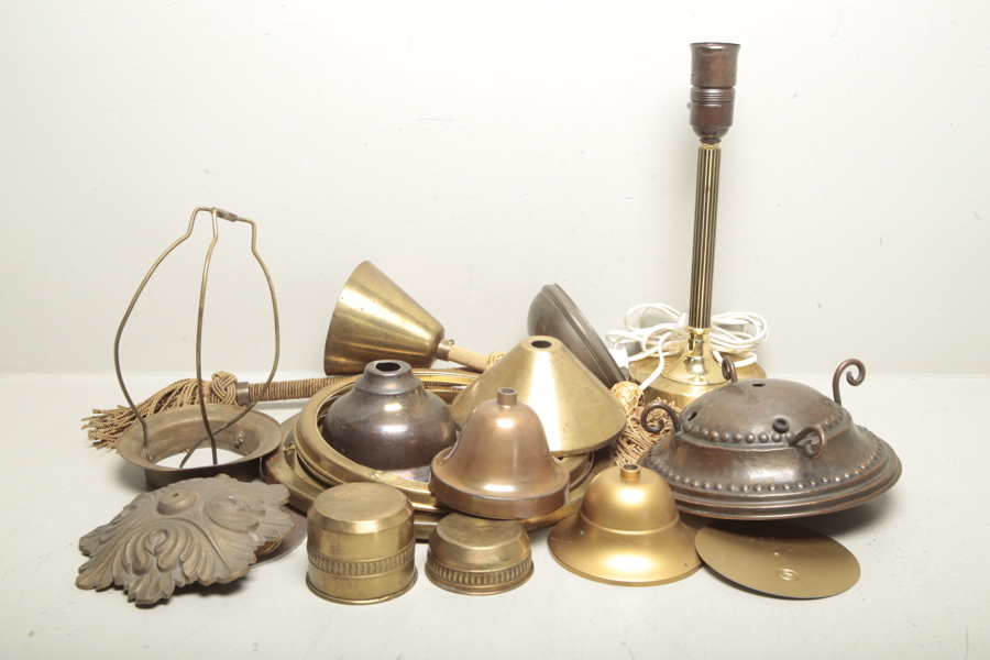 Lamptillbehör, parti diverse 