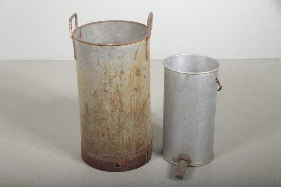 Bleckplåtstunnor, 2st 