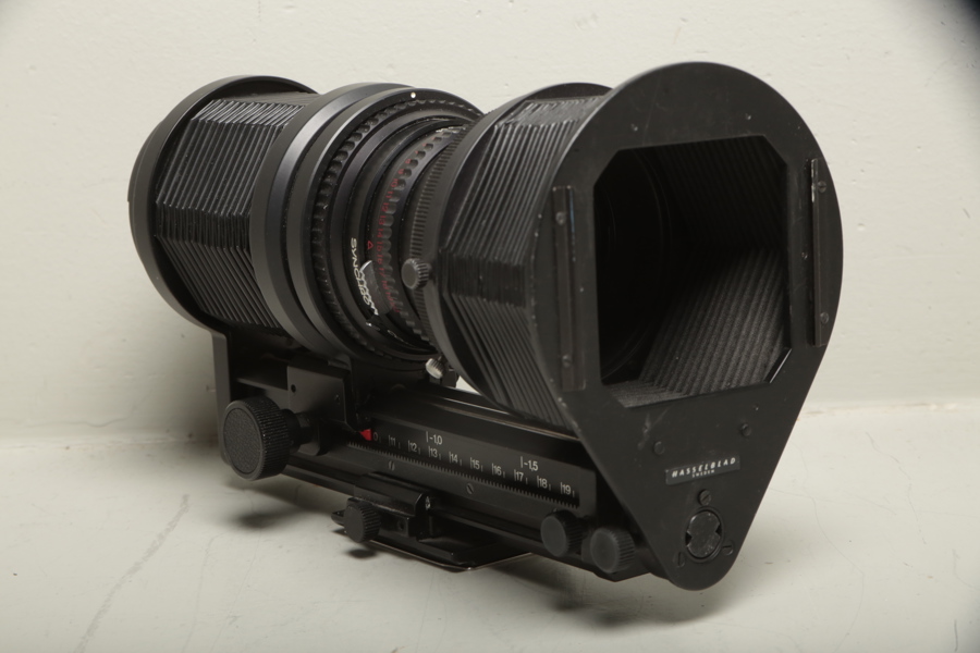 Hasselblad- Bälg med objektiv "Synchro Compur"