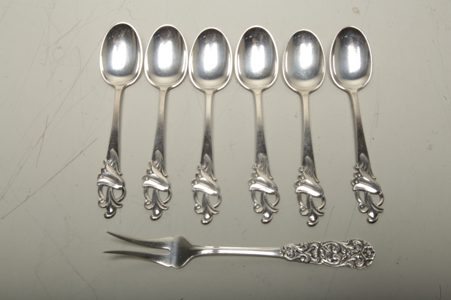 Silverskedar 6st + 1st gaffel
