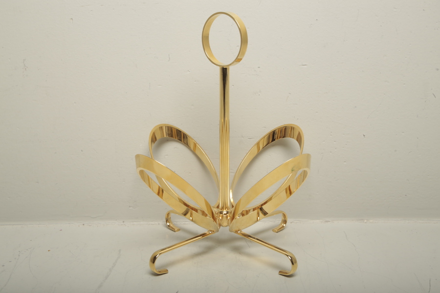 Skultuna- Flask/Servettställ i mässing