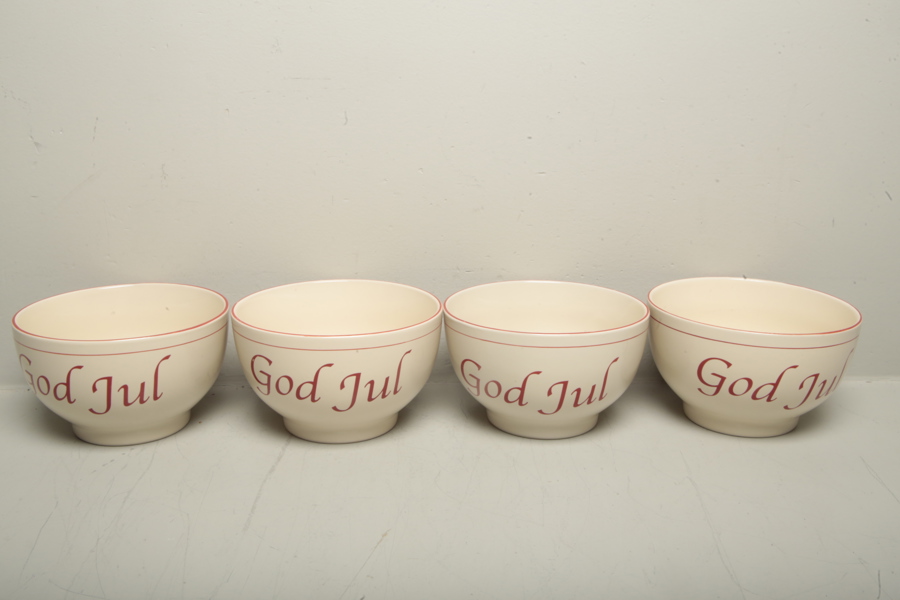 Grötskålar, 4st i keramik 
