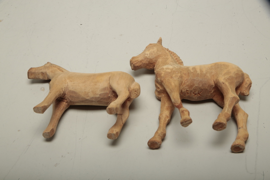 Figuriner- "Hästar", 2st 