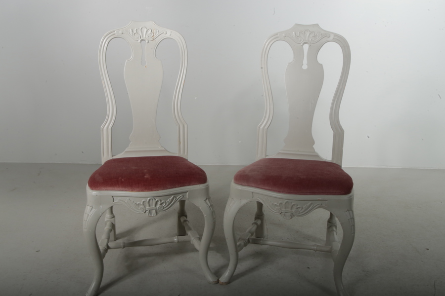 Stolar, 1-par, Rokoko-stil, 1900-tal 