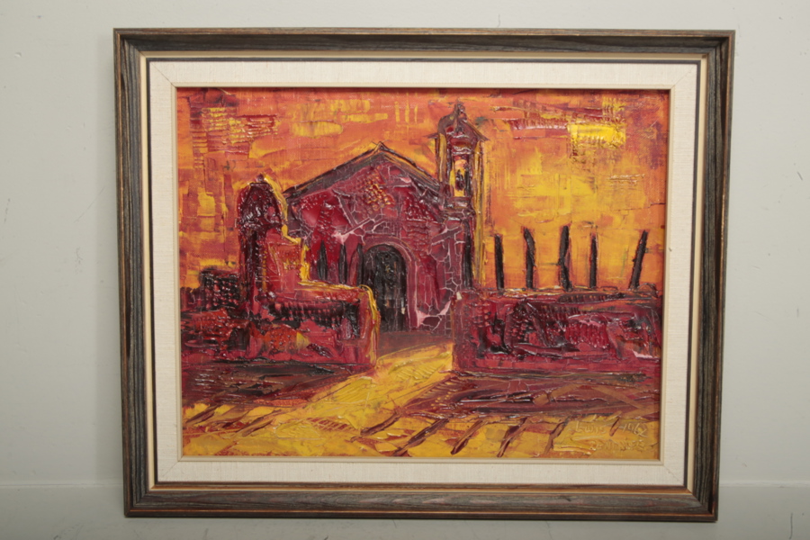 Olja på duk, Okänd konstnär, Signerad: Luis 