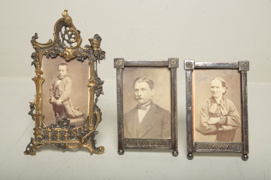 Fotoramar, sekelskiftet, 3st 