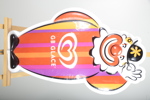Reklamskylt- "GB Glace"