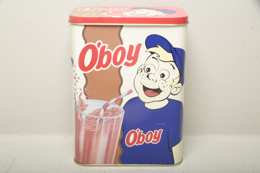 Burk "O'boy" i plåt, 1970/1980-tal 