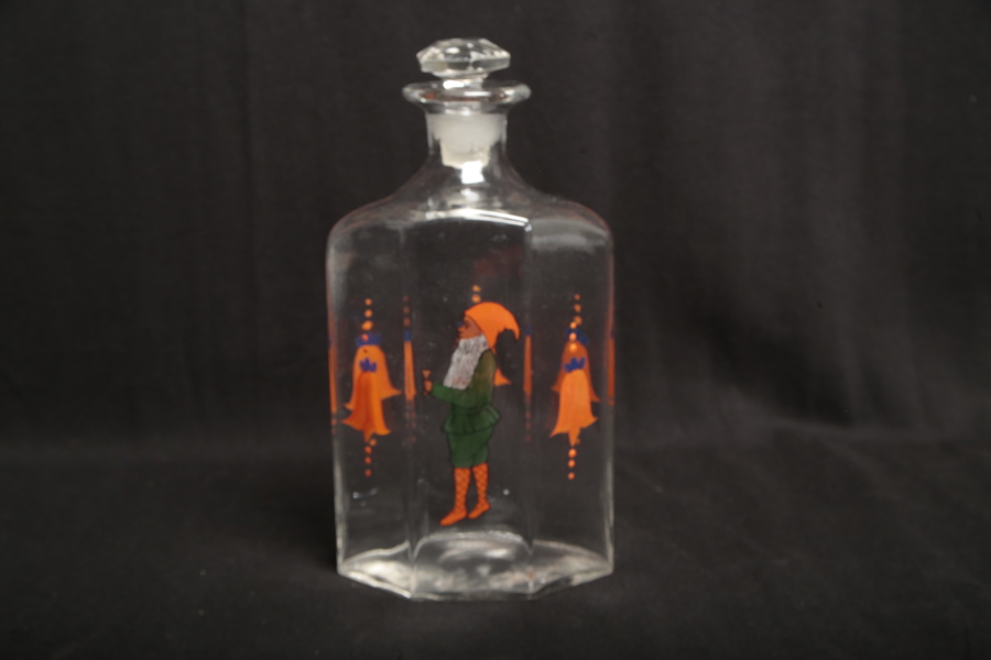 Karaff med julmotiv, 1900-tal 