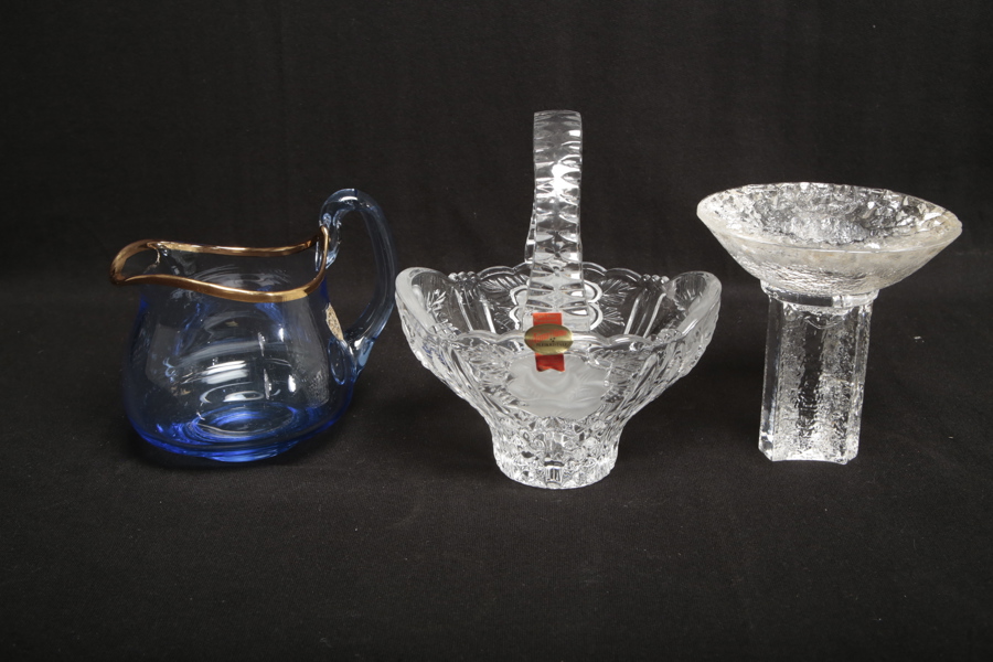 Orrefors Olympia, Glaskanna & Kristallskål