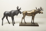 Skulpturer, 2st älgar 