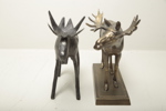 Skulpturer, 2st älgar 