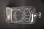 Flaska, 1800/1900-tal, Gravyr: Oscar I