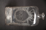 Flaska, 1800/1900-tal, Gravyr: Oscar I