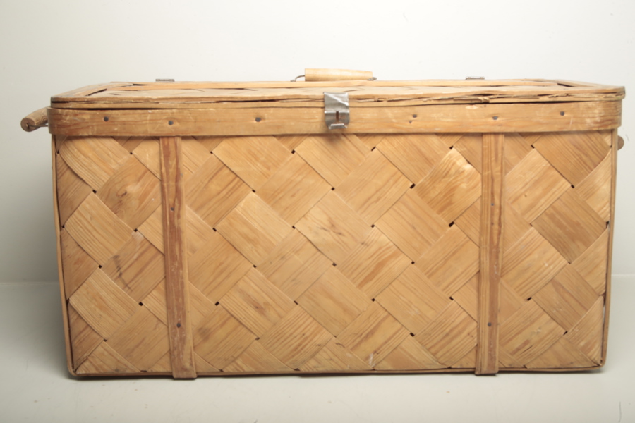 Korg- flätad spån, 1900-tal 