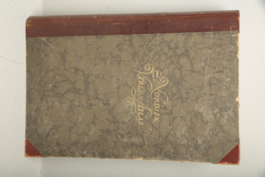 Bok- Nordisk Världs Atlas, Tryckt: 1926