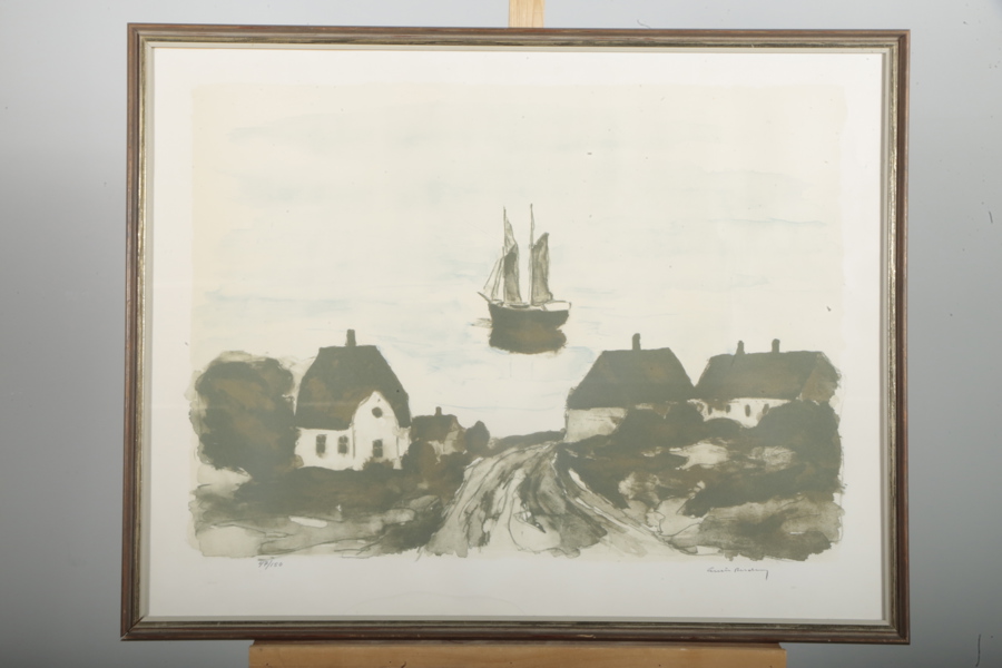 Gustav Rudberg- Färglitografi, Signerad N:o 47/150