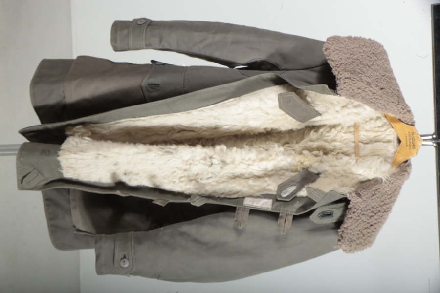 Rock "Pilotjacka- lång", Militär- Ullklädd 