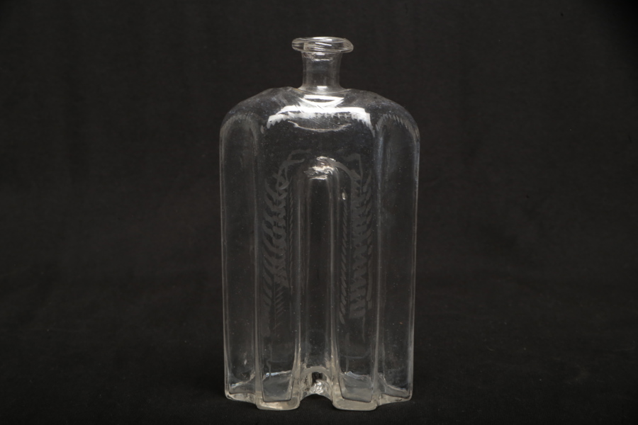 Greppflaska, glas, 1800-tal, Cederbergs (1772-1839)